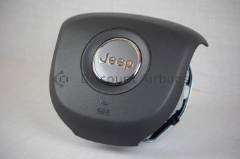 2019-2023 Jeep Grand Cherokee Driver Steering Wheel Airbag Black OEM