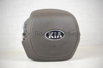 2019 2020 Kia K900 Left Driver Steering Wheel Airbag Brown Leather OEM