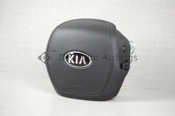 2019 2020 Kia K900 LH Driver Steering Wheel Airbag Black Leather Genuine OEM