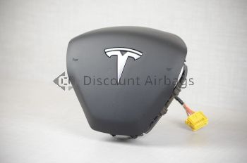 2017-2023 Tesla Model 3 Driver Wheel Airbag Black Left LH Genuine OEM