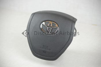 2013-2018 Toyota RAV4 Left Driver Steering Wheel Airbag Black Genuine OEM