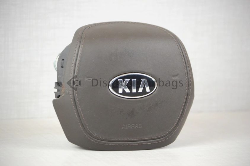 2019 2020 Kia K900 Left Driver Steering Wheel Airbag Brown Leather OEM
