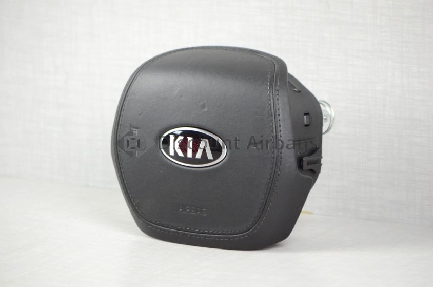 2019 2020 Kia K900 LH Driver Steering Wheel Airbag Black Leather Genuine OEM