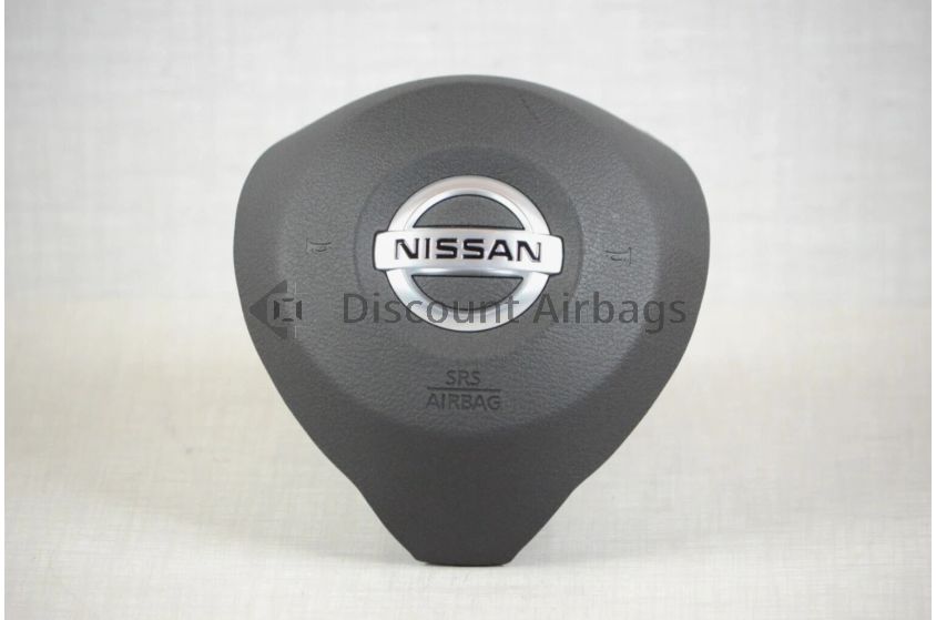 2018-2025 Nissan Leaf LH Driver Wheel Airbag Black Genuine Silver Emblem OEM