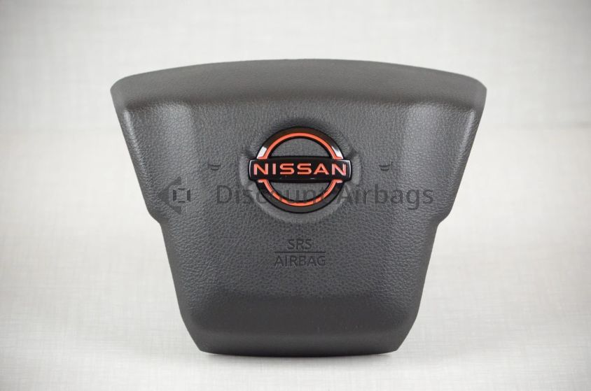 2018-2024 Nissan Titan Pro-4X Driver Steering Wheel Airbag Red Emblem Black OEM