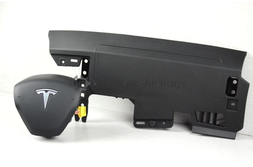 2020-2025 Tesla Model Y LH + LH Knee Airbag Black Set OEM 150834700C